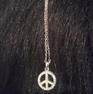 Peace sign necklace